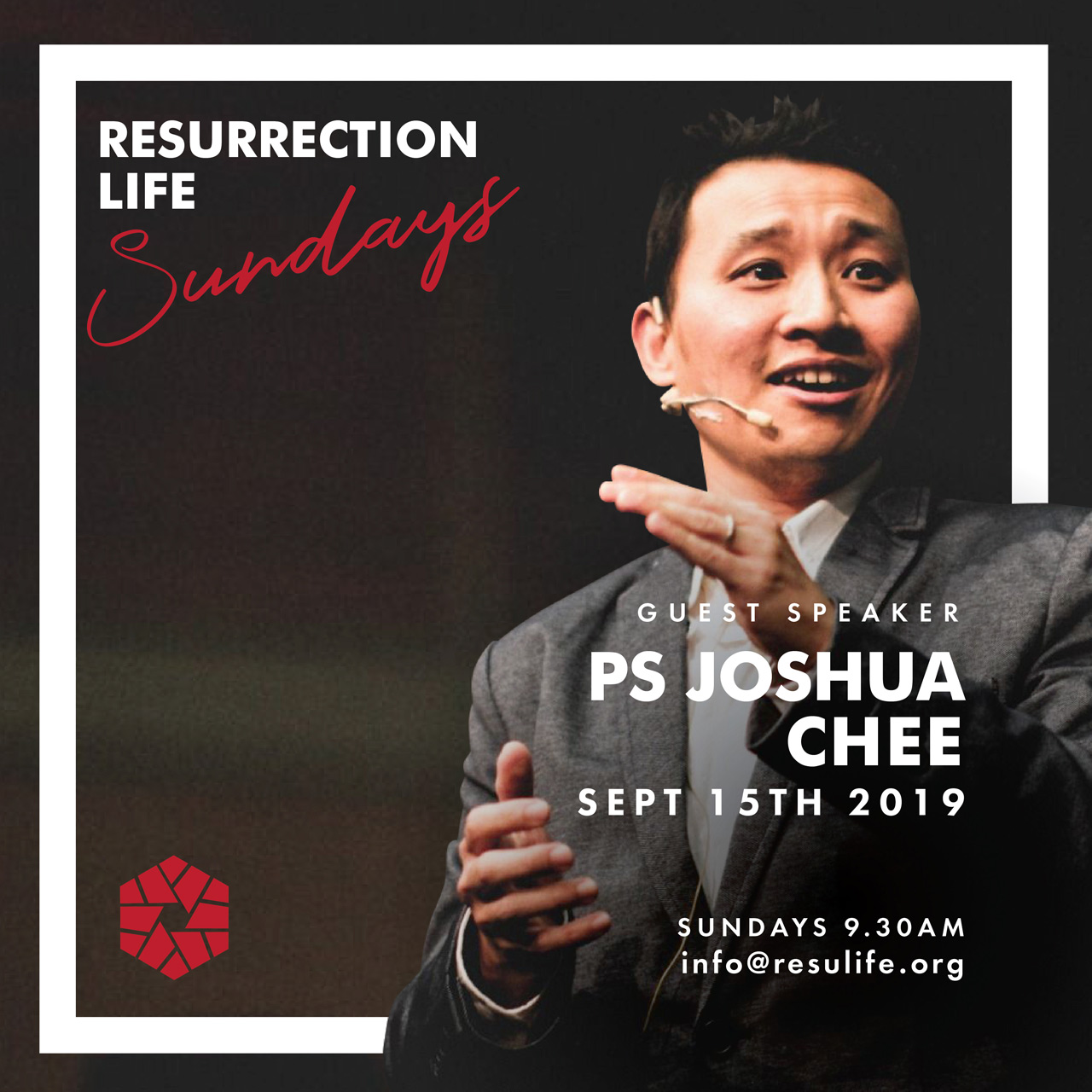 Pastor Joshua Chee Resurrection Life